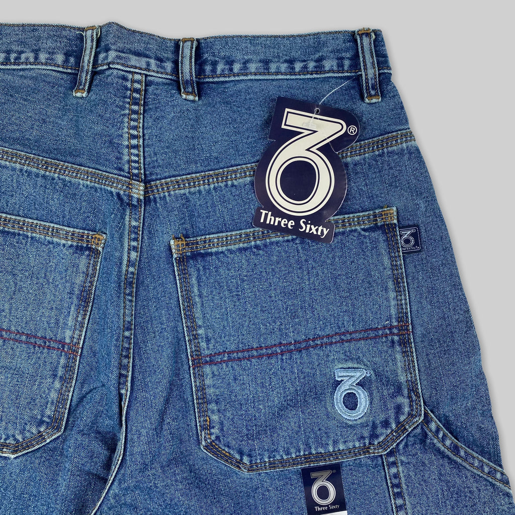 Pantaloncini di jeans larghi Carpenter per bambini (blu sporco sporco)