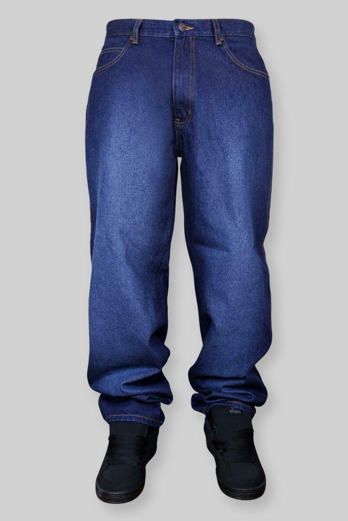 SB137 Loose Fit Denim Jeans (Faded Dark Indigo)
