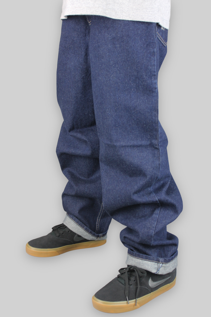 JA17 Loose Fit Denim Jeans (Dark Indigo)