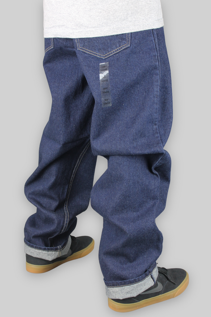 JA17 Loose Fit Denim Jeans (Dark Indigo)