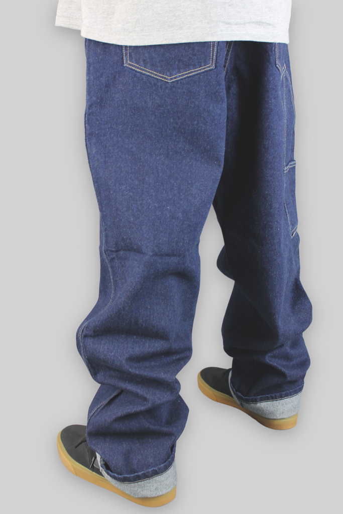 Kids JA18 Carpenter Loose Fit Denim Jeans (Dark Blue Indigo)