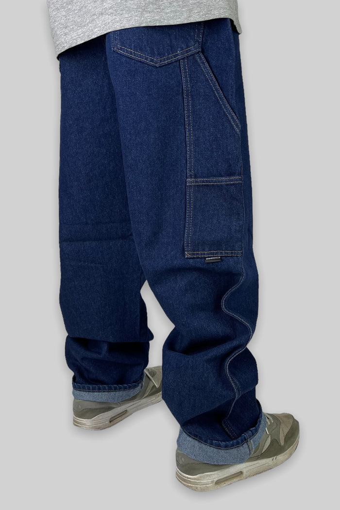 M1000 Carpenter Loose Fit Denim Jeans (Dunkelblau Indigo)