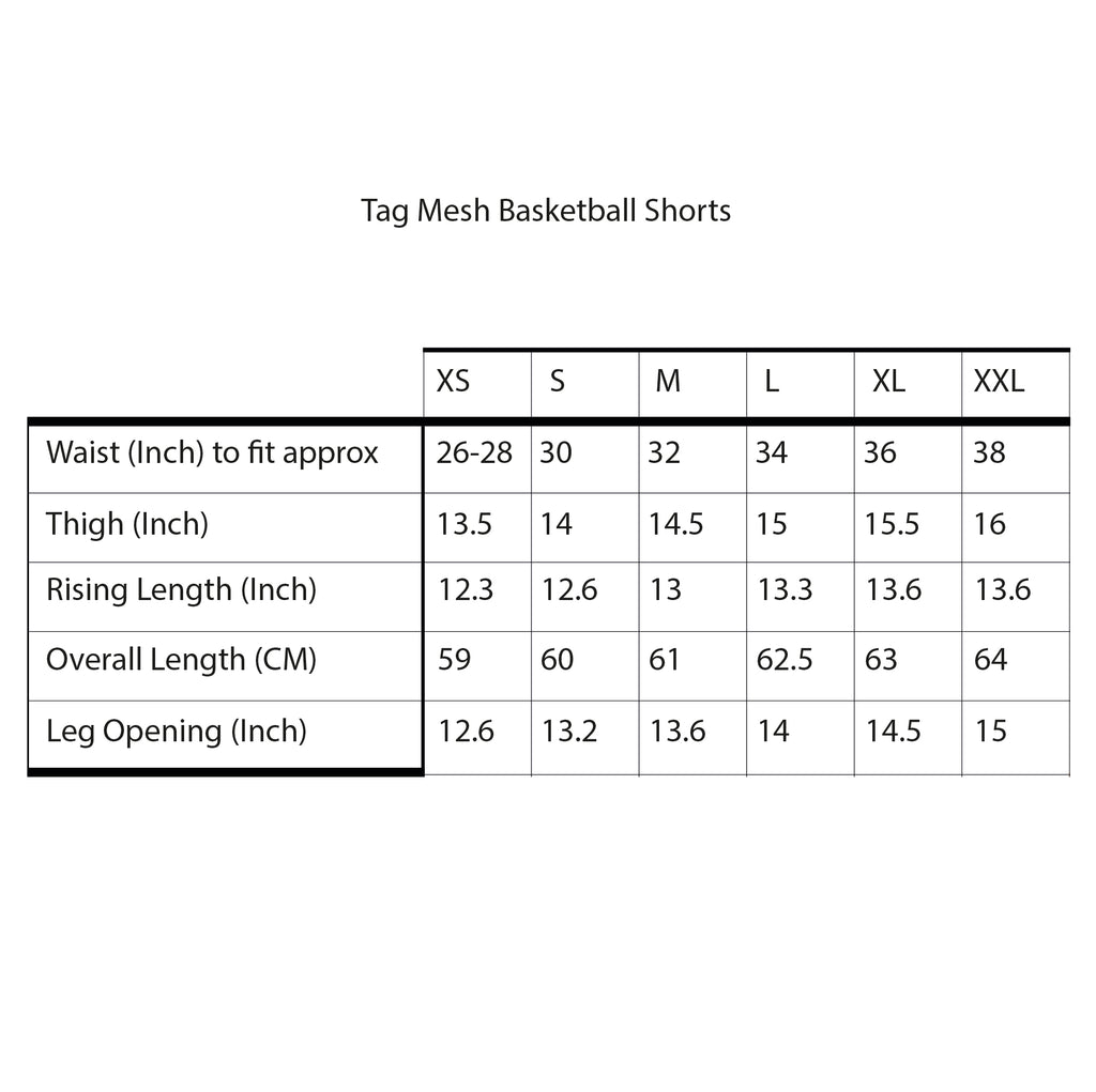 Tag Mesh Basketball Shorts (Red)